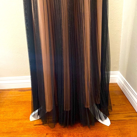 Betsy Johnson Evening Gown - Black mesh with adjustable straps. Stunning! - Picture 5 of 10